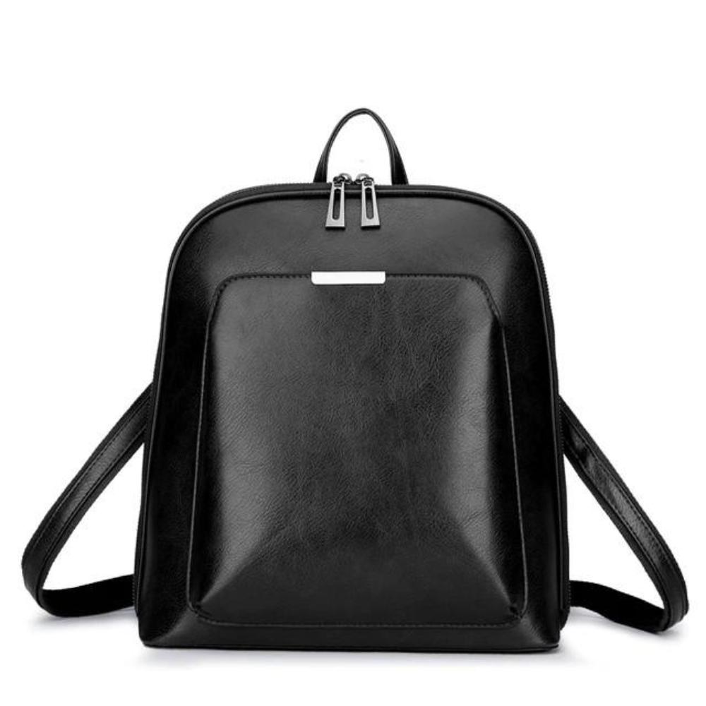 Saskia - Sac à dos classique avec double ouverture zippée
