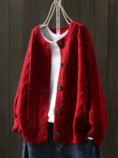 Olivia™ | Cable Knit Cardigan