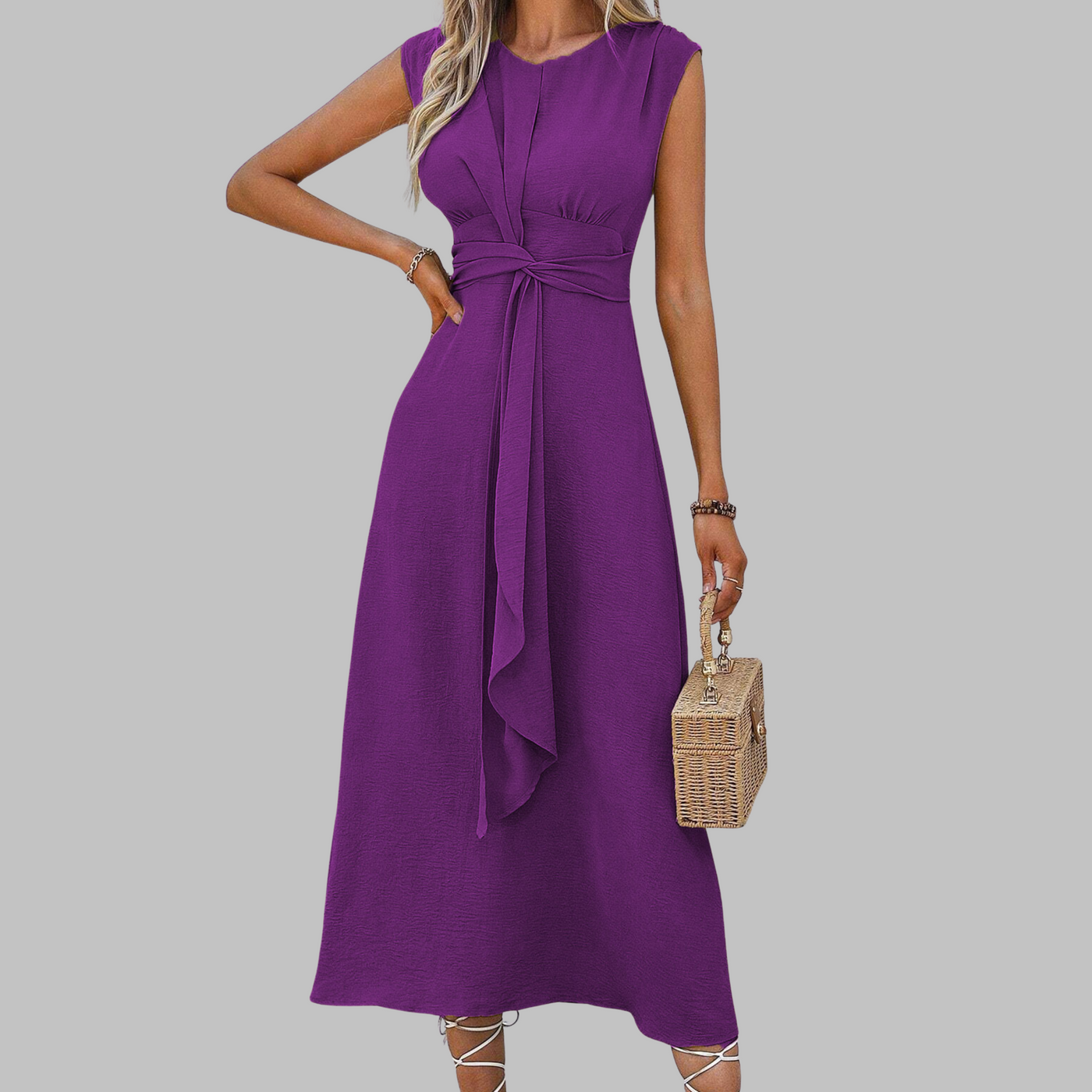 Sophia™ | Robe longue élégante sans manches