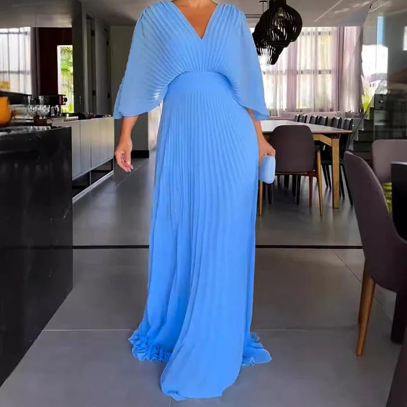 Olivia | Robe plissée classique