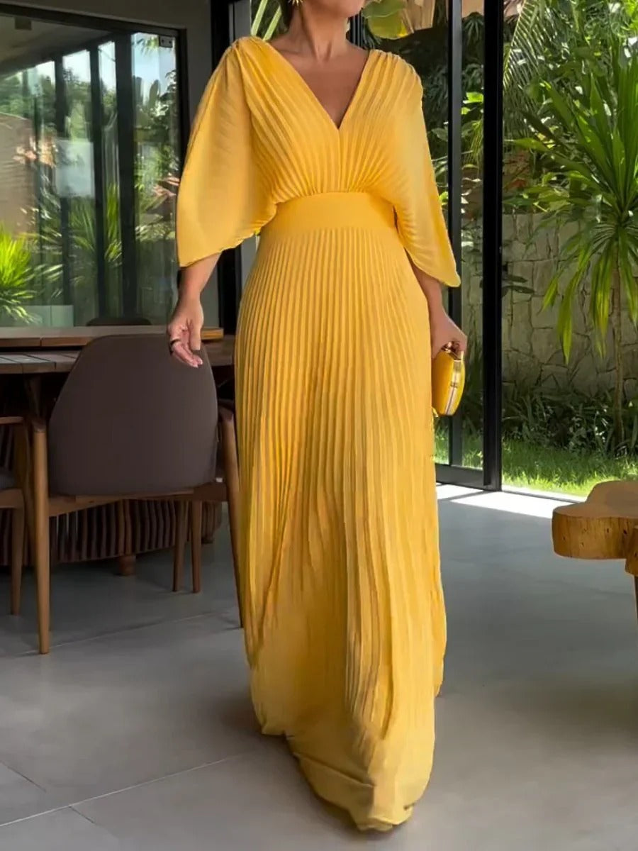 Olivia | Robe plissée classique
